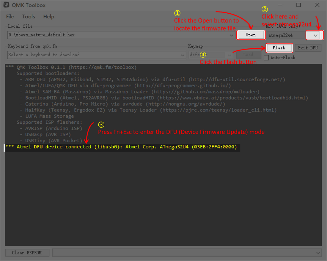 Flashing Your Keyboard With QMK Firmware - X-Bows Store
